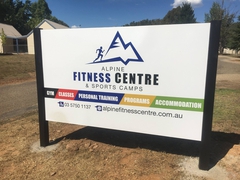 Alpine Fitness Centre sign
